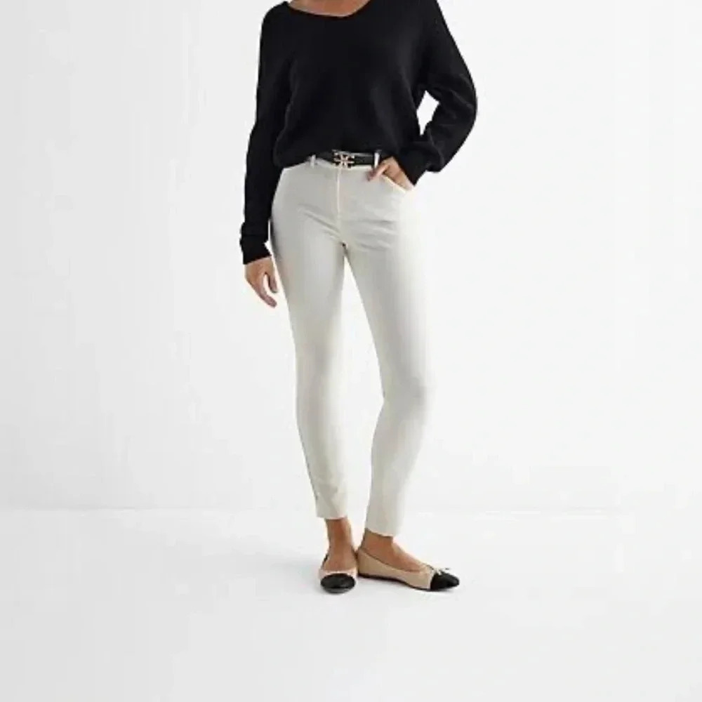 Express off white leggings